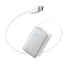 Anker Nano 10000mAh 45W with Built-In Retractable USB-C Cable PowerBank (Aurora White) – A1638