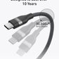Anker USB C to USB C 240W Upcycled-Braided (3ft, Black) Fast Charging Cable – A82E2