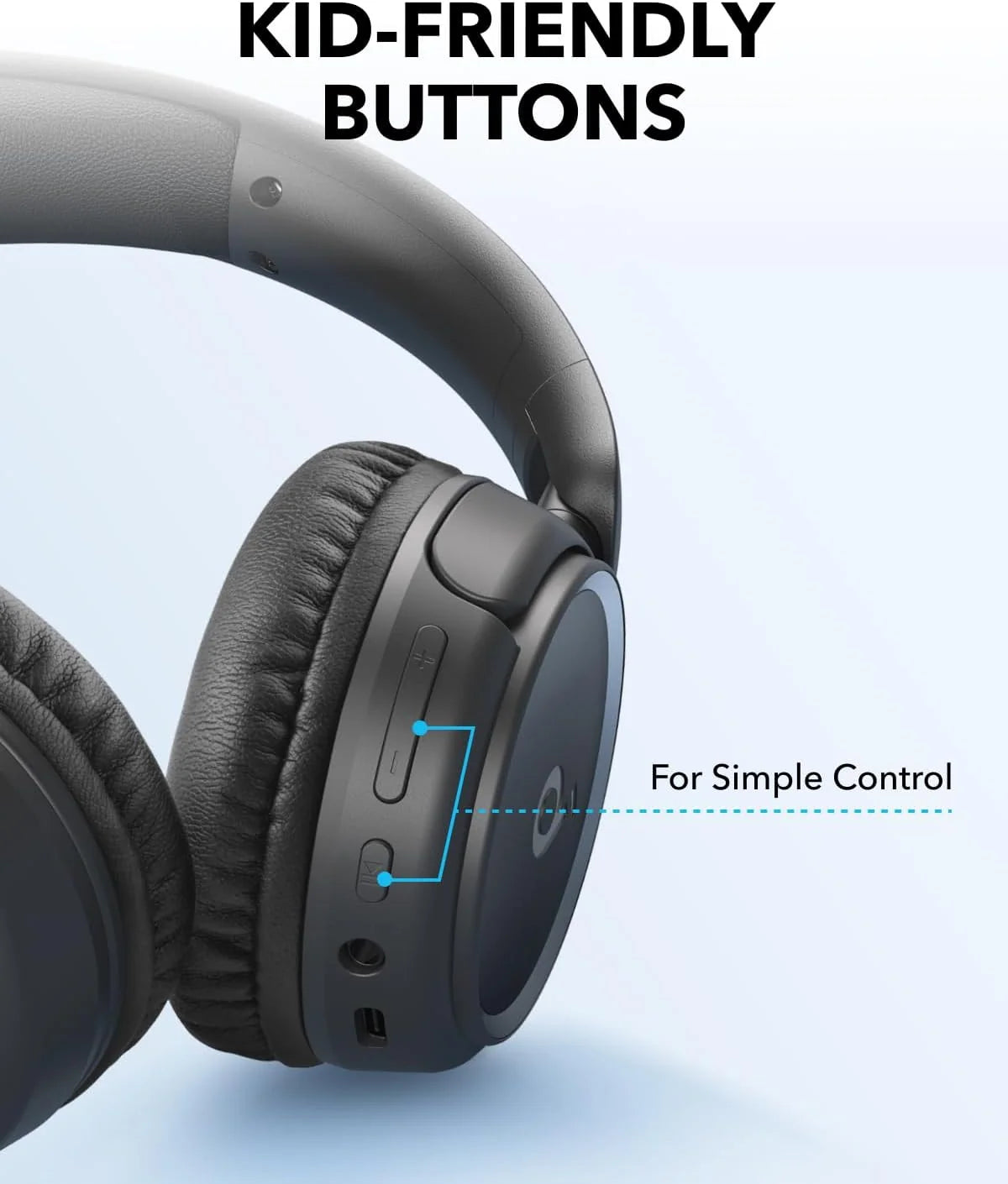 Anker Soundcore H30i Wireless On-Ear Headphones Jet Black - A3012