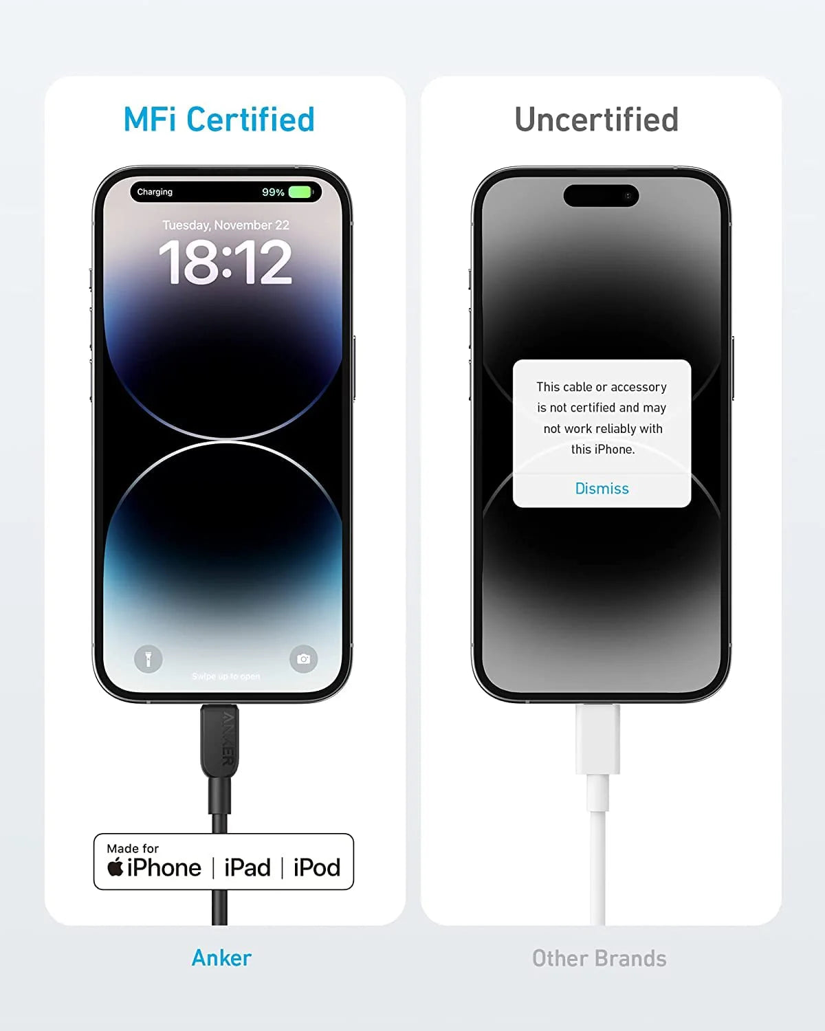Anker 310 USB-C to Lightning Cable Braided Black – A81A5