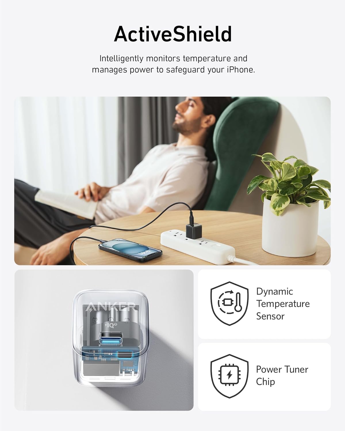 Anker 511 Charger (Nano Pro, 20W) Purple - A2637