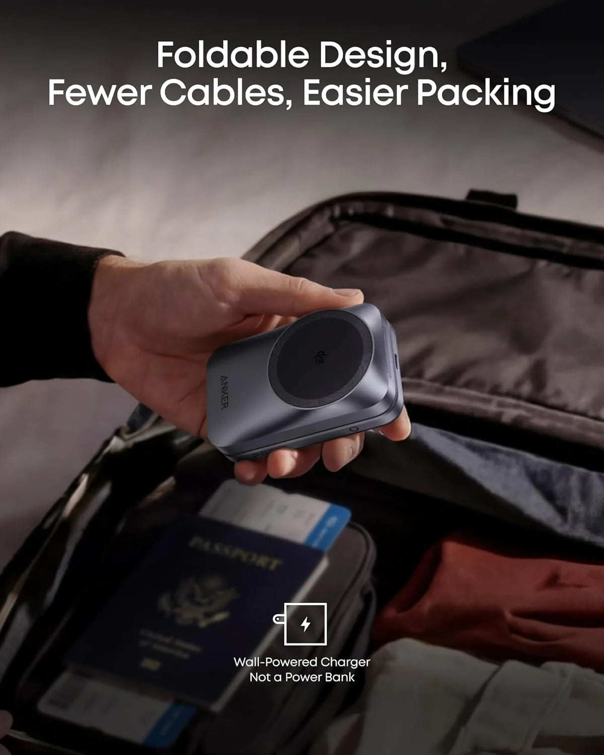Anker Prime Wireless Charging Station (3-in-1, MagGo, AirCool, Foldable) - B25N1