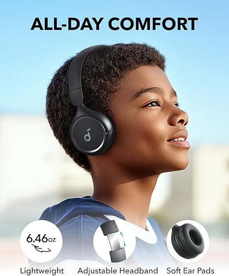 Anker Soundcore H30i Wireless On-Ear Headphones Jet Black - A3012