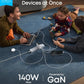 Anker Zolo Charger (140W, 4 Ports, GaN) Silver – B2697