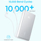 Anker Zolo 20000mAh 22.5W Fast Charging Power Bank with Built-in USB-C Cable (Aurora White) – A110E