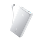 Anker Zolo 20000mAh 22.5W Fast Charging Power Bank with Built-in USB-C Cable (Aurora White) – A110E