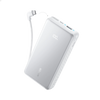 Anker Zolo 20000mAh 22.5W Fast Charging Power Bank with Built-in USB-C Cable (Aurora White) – A110E