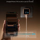 Fast charging device with smartphone showing charging progress on a dark background
