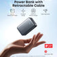 Anker Nano 10000mAh 45W with Built-In Retractable USB-C Cable  PowerBank (Black) – A1638