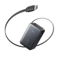 Anker Nano 10000mAh 45W with Built-In Retractable USB-C Cable  PowerBank (Black) – A1638