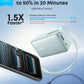 Anker Nano 10000mAh 45W with Built-In Retractable USB-C Cable Power Bank(Teal Oasis) – A1638