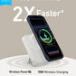 Anker Nano MagGo Power Bank 10k 15w Ultra-Fast Magnetic Charging with Smart Display (Shell White) – A110Z