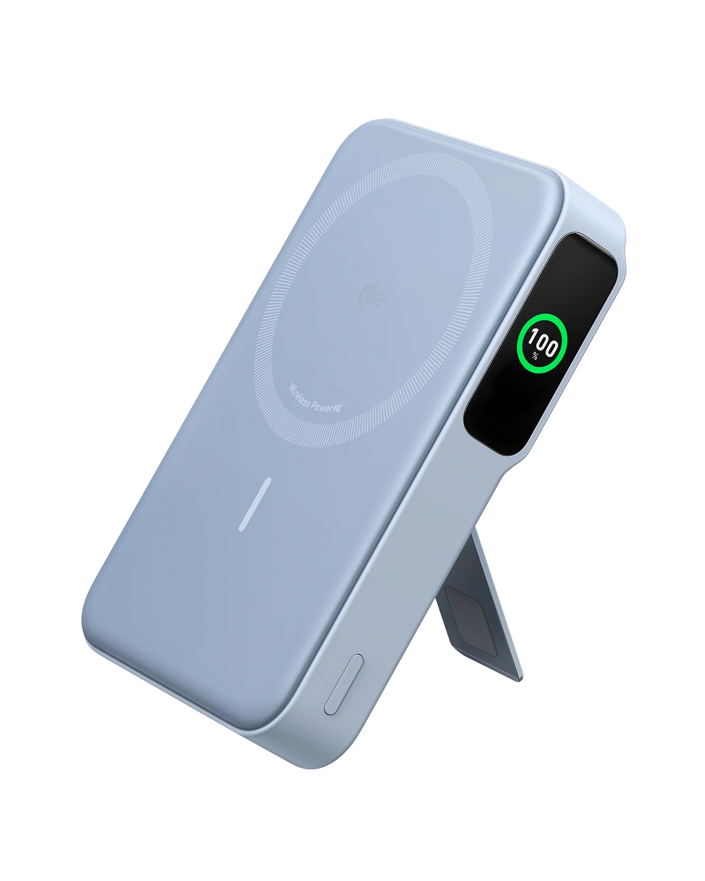 Anker Nano MagGo Power Bank 10k 15w Ultra-Fast Magnetic Charging with Smart Display (Ice Lake Blue) – A110Z