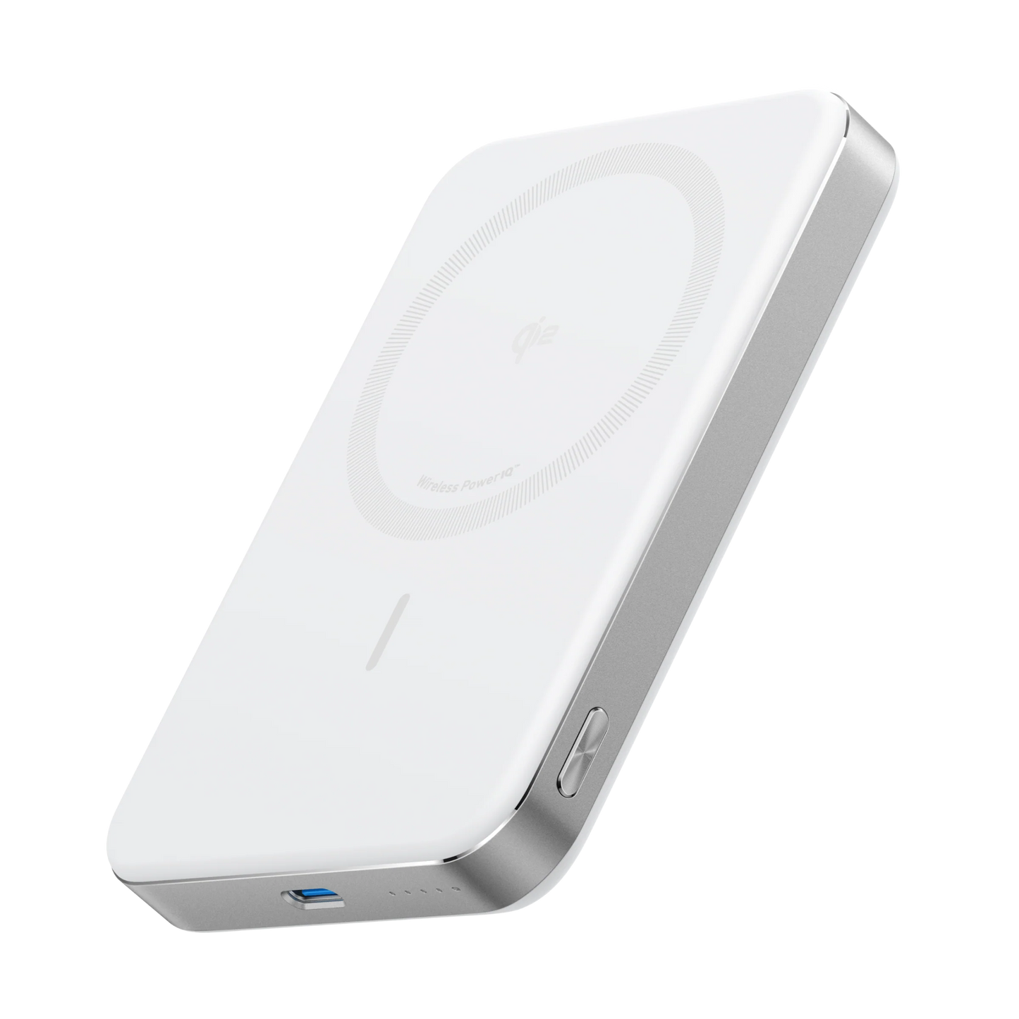 Anker MagGo Ultra Slim PowerBank 10000mAh Qi2 Certified 15W Aurora White – A1664