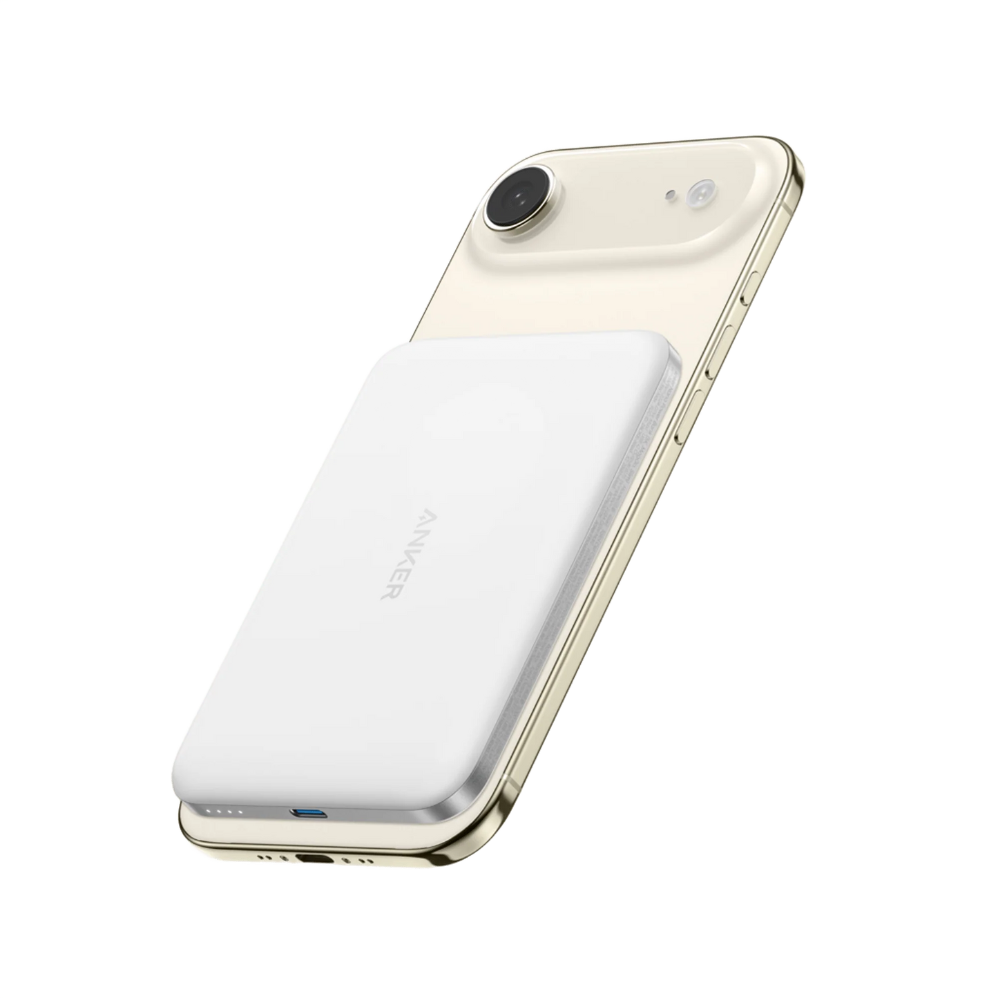 Anker Nano Power Bank (5K, MagGo, 15W, Slim) Aurora White - A1665