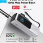 Anker Zolo Power Bank (25K, 165W, Built-In and Retractable Cables) Silver – A1695