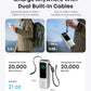 Anker Zolo Power Bank (25K, 165W, Built-In and Retractable Cables) Silver – A1695