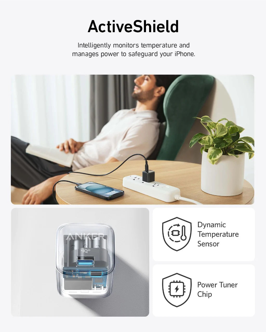 Anker 511 Charger (Nano Pro, 20W) Silver - A2637