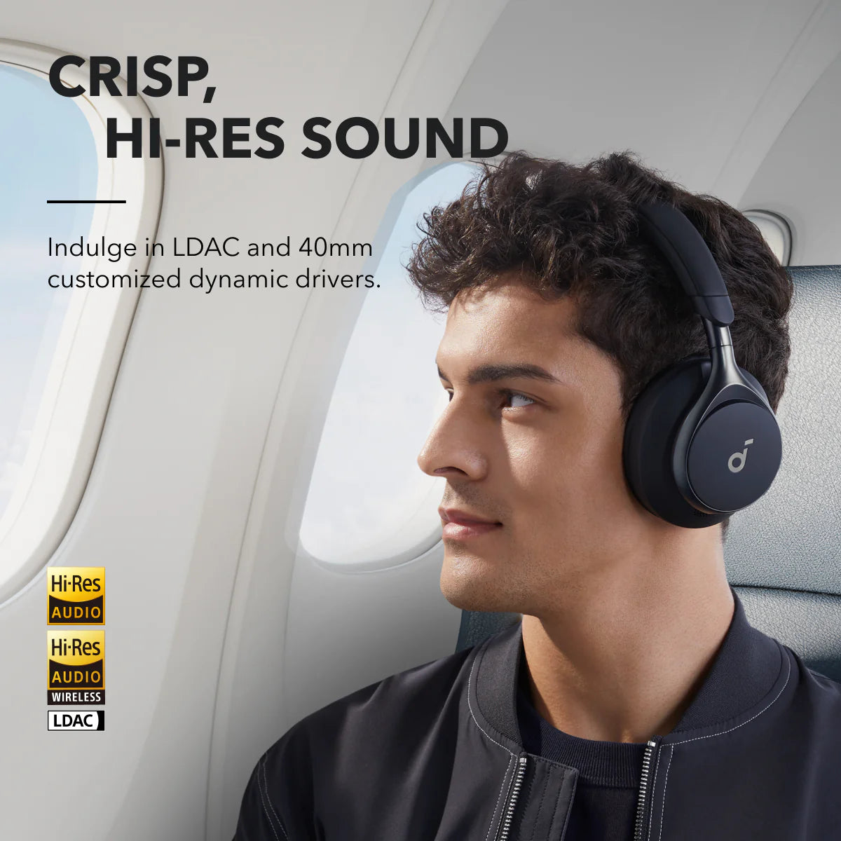 Anker SoundCore Space One Active Noise Cancelling Headphones Black - A3035