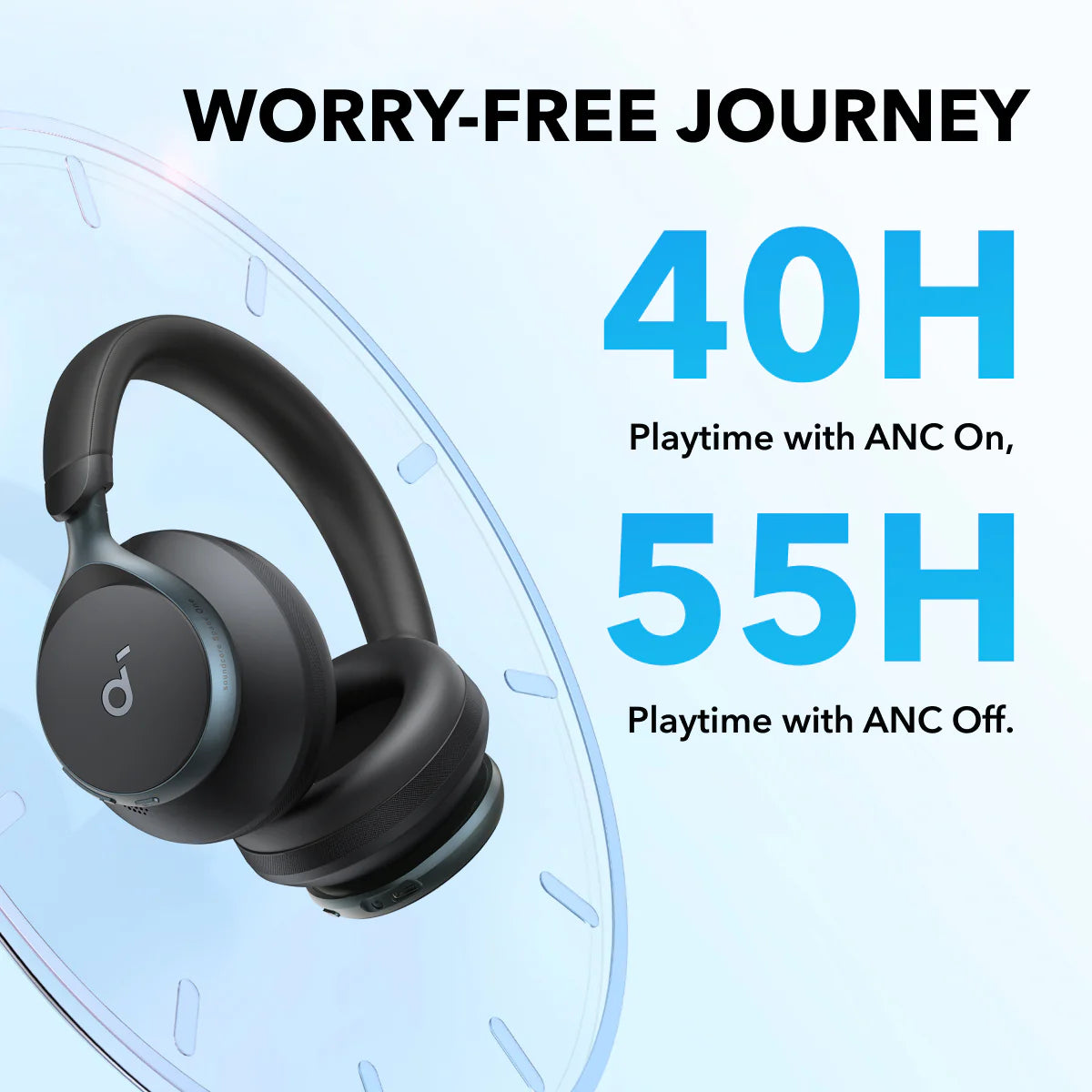 Anker SoundCore Space One Active Noise Cancelling Headphones Black - A3035