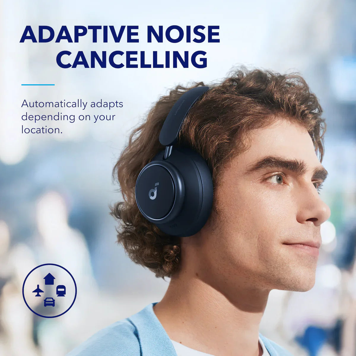 Anker Soundcore Space Q45 Adaptive Active Noise Cancelling Headphones Blue - A3040