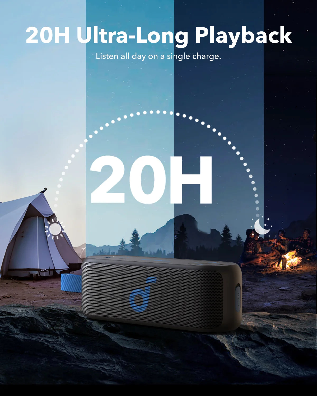 Anker SoundCore Select 3 Portable Outdoor Bluetooth Speaker – Black