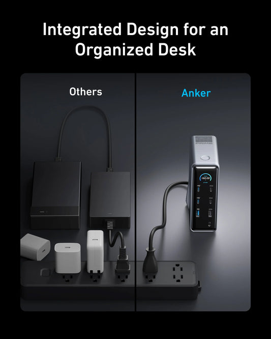 Anker Prime Charging Docking Station (14-in-1, Dual Display, 160W)) - A83B6