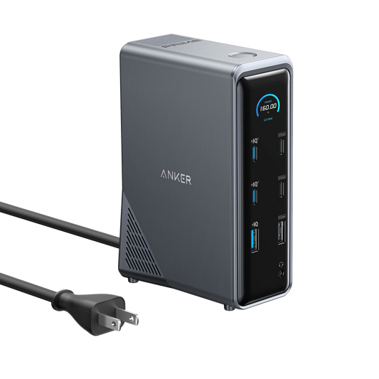 Anker Prime Charging Docking Station (14-in-1, Dual Display, 160W)) - A83B6