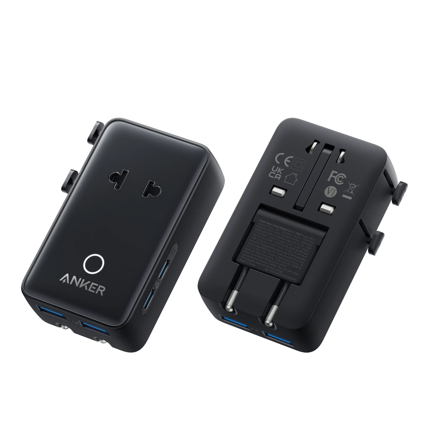 Anker Nano Travel Adapter 5-Port Power Adapter (White) – A9215
