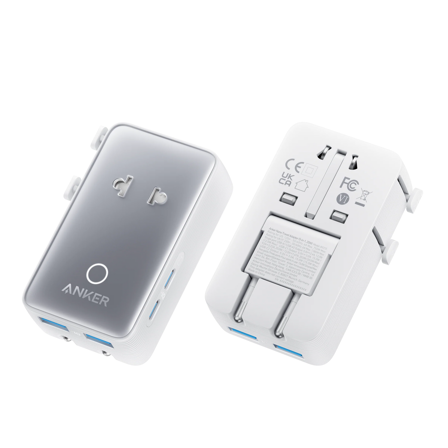 Anker Nano Travel Adapter 5-Port Power Adapter (White) – A9215