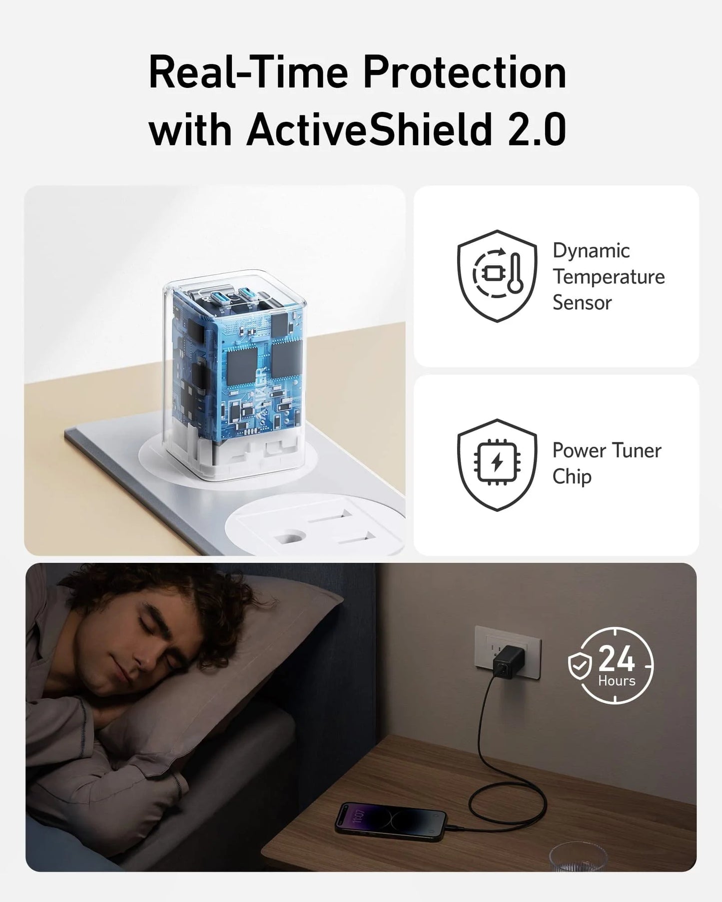 Anker 523 Charger (Nano 3, 47W) Shell White – A2039