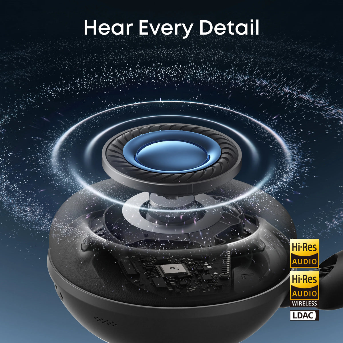 Anker SoundCore Space 2 | Comfortable Noise Cancelling Headphones for All-Day Wear