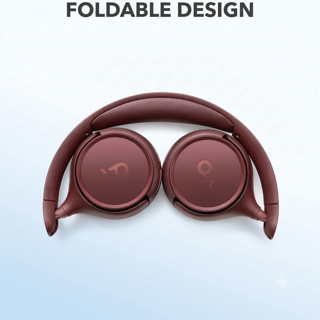 Anker Soundcore H30i Wireless On-Ear Headphones Maroon - A3012
