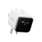 Anker charger with a digital display on a white background