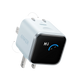 Anker Nano Charger (45W, Smart Display, 180° Foldable) Misty Blue  – A121D