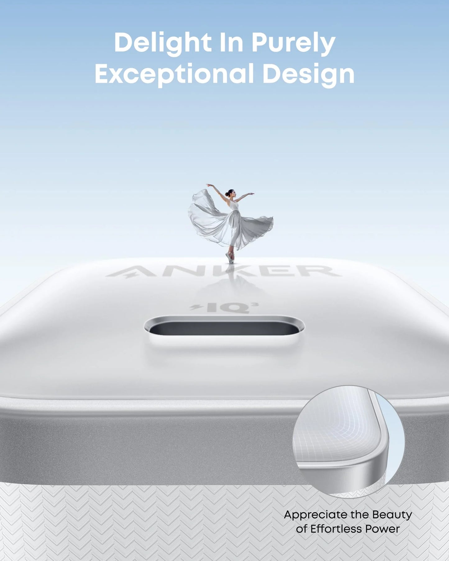 Anker Nano Charger 45W Aurora White - A2692