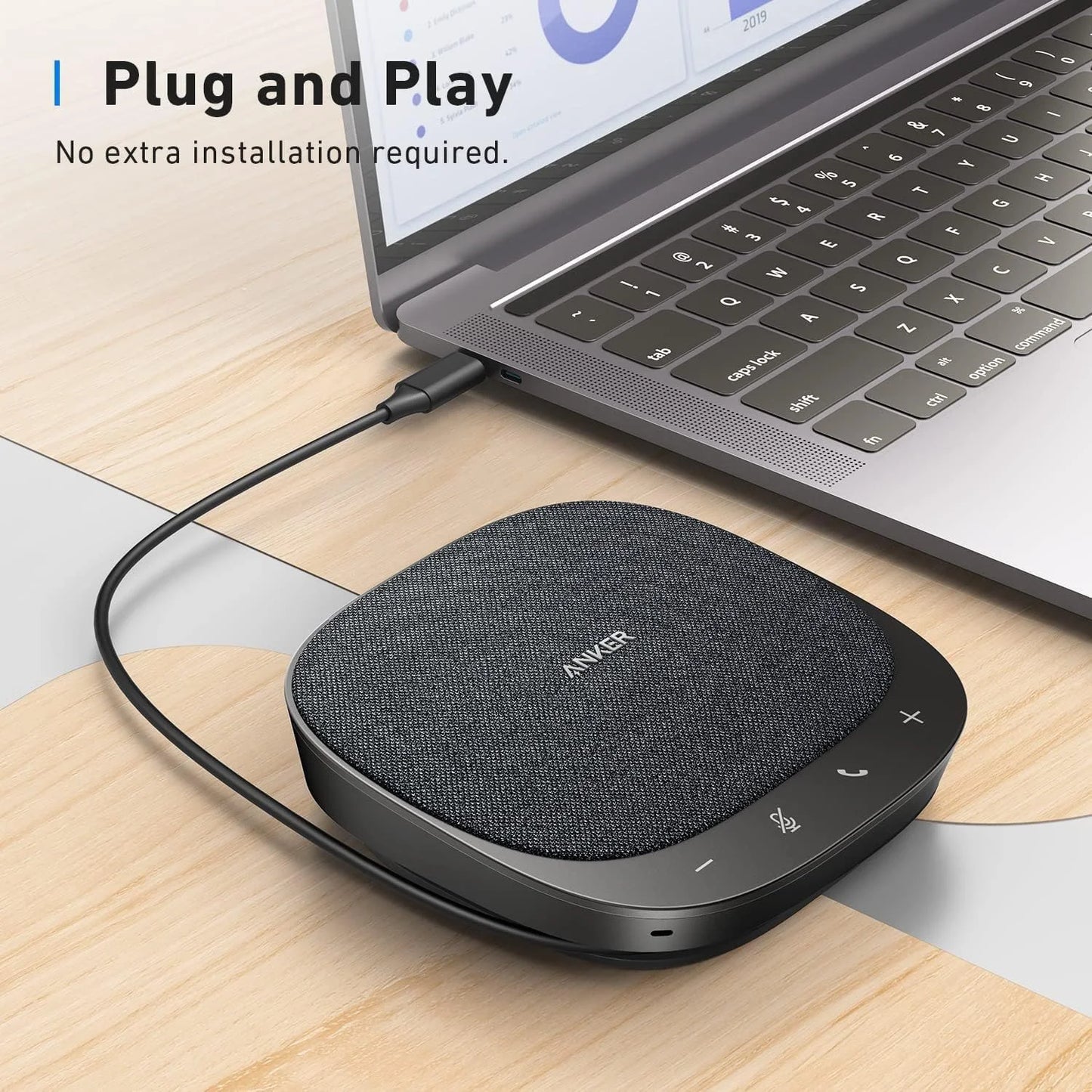Anker PowerConf S330 USB SpeakerPhone – Black