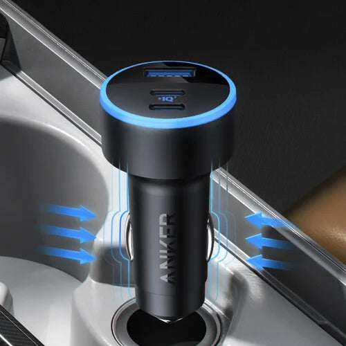 Anker 335 Car Charger 67W 3-Port Black – A2736
