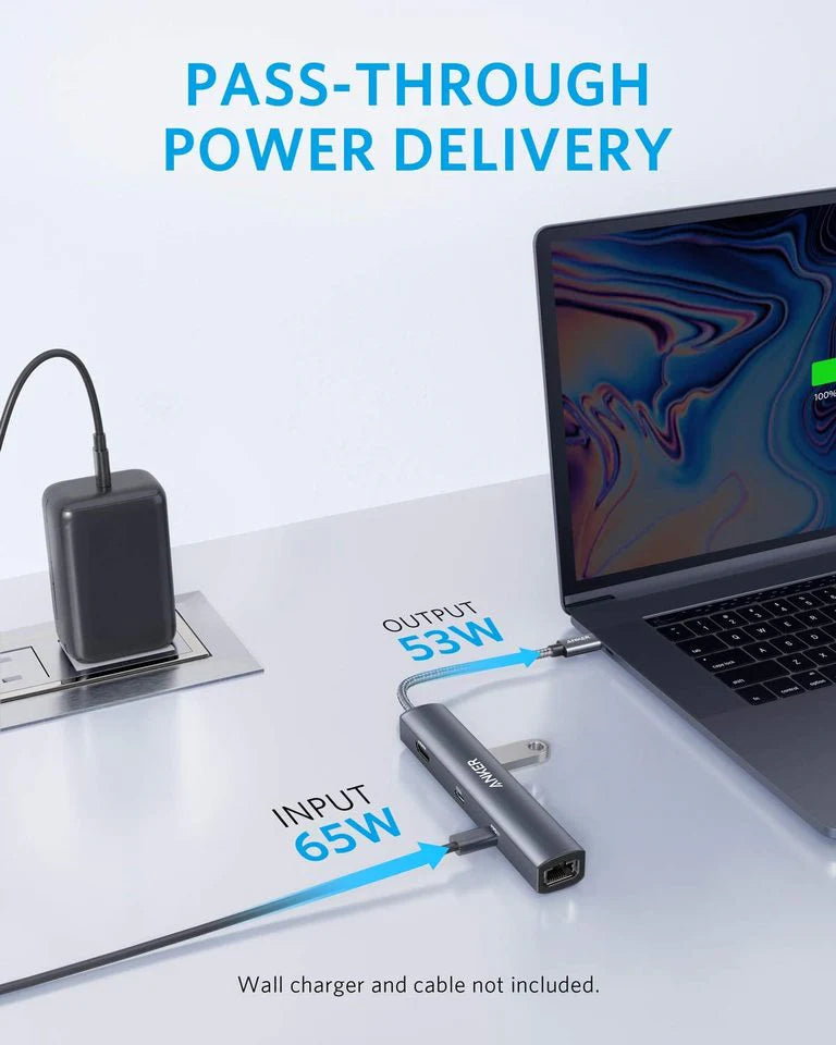 Anker 543 USB-C Hub (6-in-1, Slim) - A8365