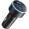 Anker car charger with dual USB ports on a white background