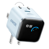 Anker Nano Charger (45W, Smart Display, 180° Foldable) Misty Blue  – A121D