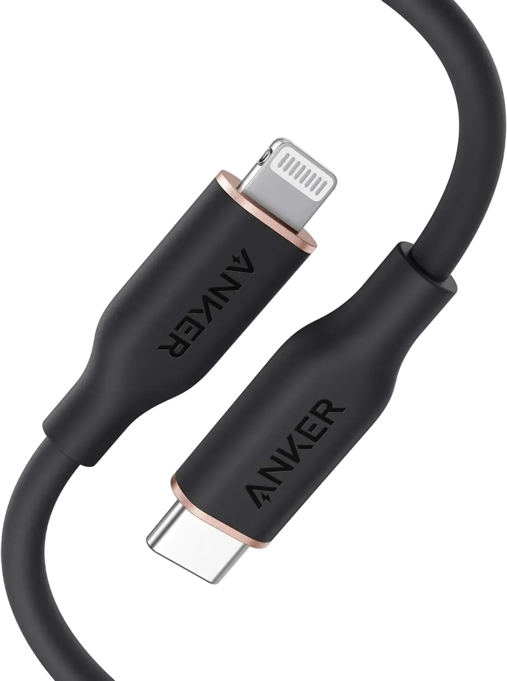 Anker USB-C to Lightning cable on a white background